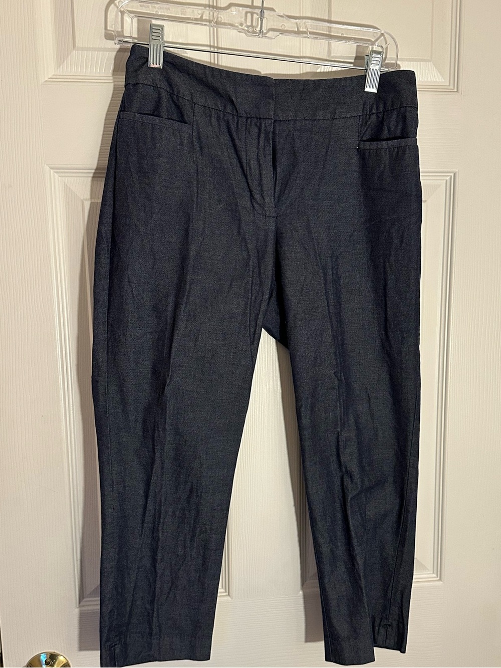 Ann Taylor dark chambray capri pants size  2 petite